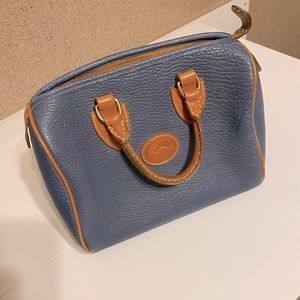 Dooney and Bourke Vintage Blue All Weather Leather Purse.